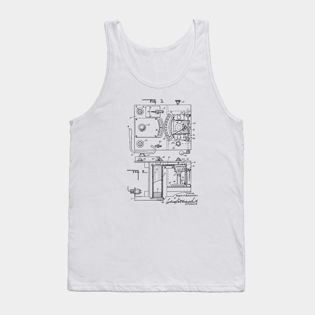 Gas Analyzing Apparatus Vintage Patent Drawing Tank Top by TheYoungDesigns